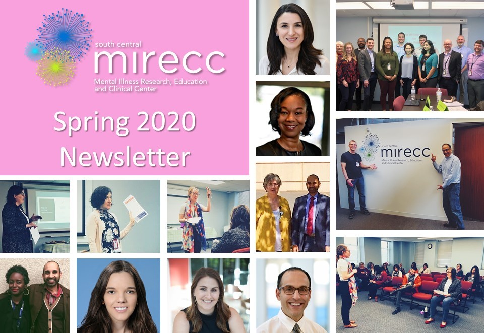 Collage of images from the Spring SC MIRECC Newsletter