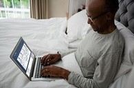 A Veteran using My HealtheVet