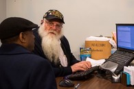 A Veteran about to look at his labs online