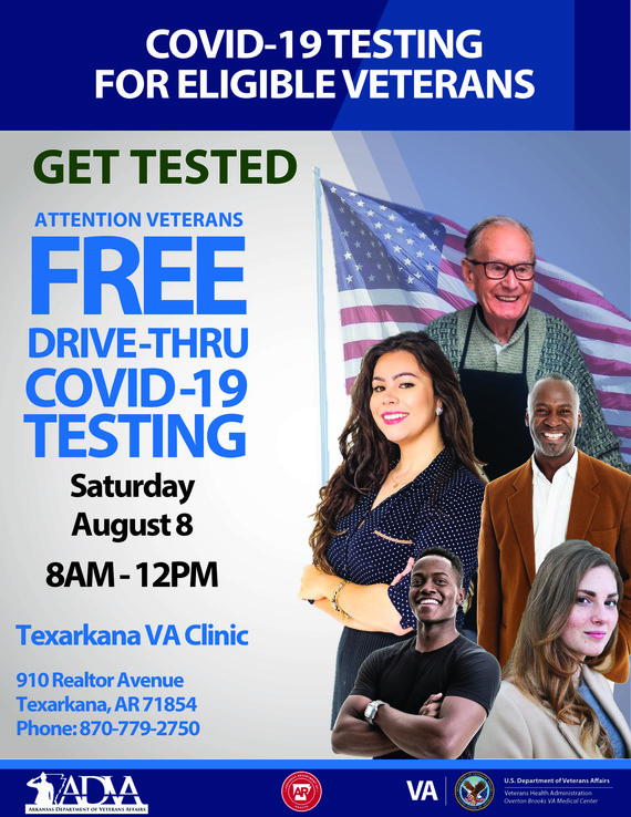 Texarkana Drive-Thru COVID-19 Testing Aug 8