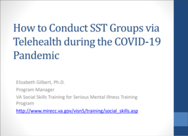 SST Telehealth Groups during the COVID-19 Pandemic