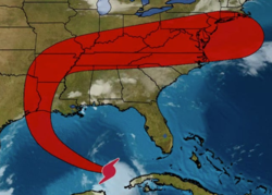 Track of Hurricane Laura