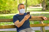  A Veteran checking his COVID-19 results on My HealtheVet Width