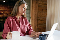 A Veteran reviewing her patient statement