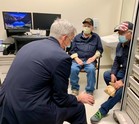 VA Secretary visits with two Veterans in the Billings, Montana, clinic