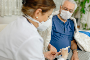 A Veteran getting his levels checked 