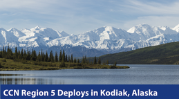 Alaska mountains and river CCN deploys in Kodiak, AK