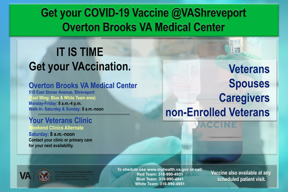Shreveport VA new vaccine graphic