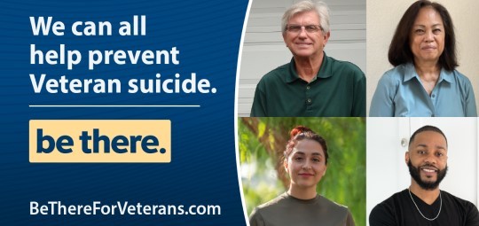 Be There: We can all help prevent Veteran Suicide