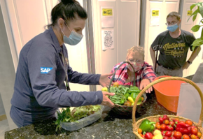 A Veteran learning how to cook healthier meals 