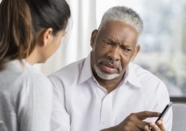 A Veteran talking to his doctor about memory problems 
