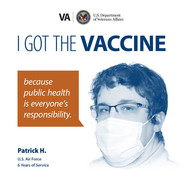 Image of Veteran who received COVID-19 Vaccine