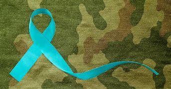 Aqua MST ribbon with camouflage background 