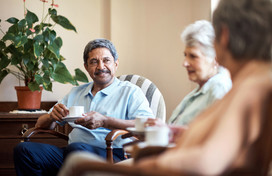 Friends sharing non-alcoholic drinks
