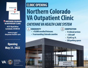 Infographic of Northern Colorado VA Outpatient Clinic