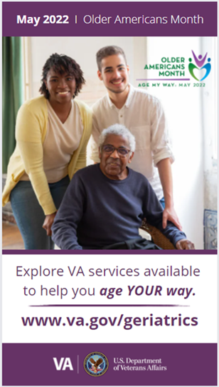 Logo for Veterans Older Americans Month