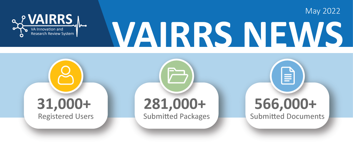 VAIRRS May Newsletter