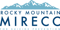 Rocky Mountain MIRECC for Suicide Prevention blue mountains logo