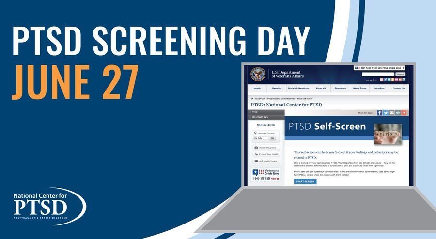 PTSD Screening Day graphic