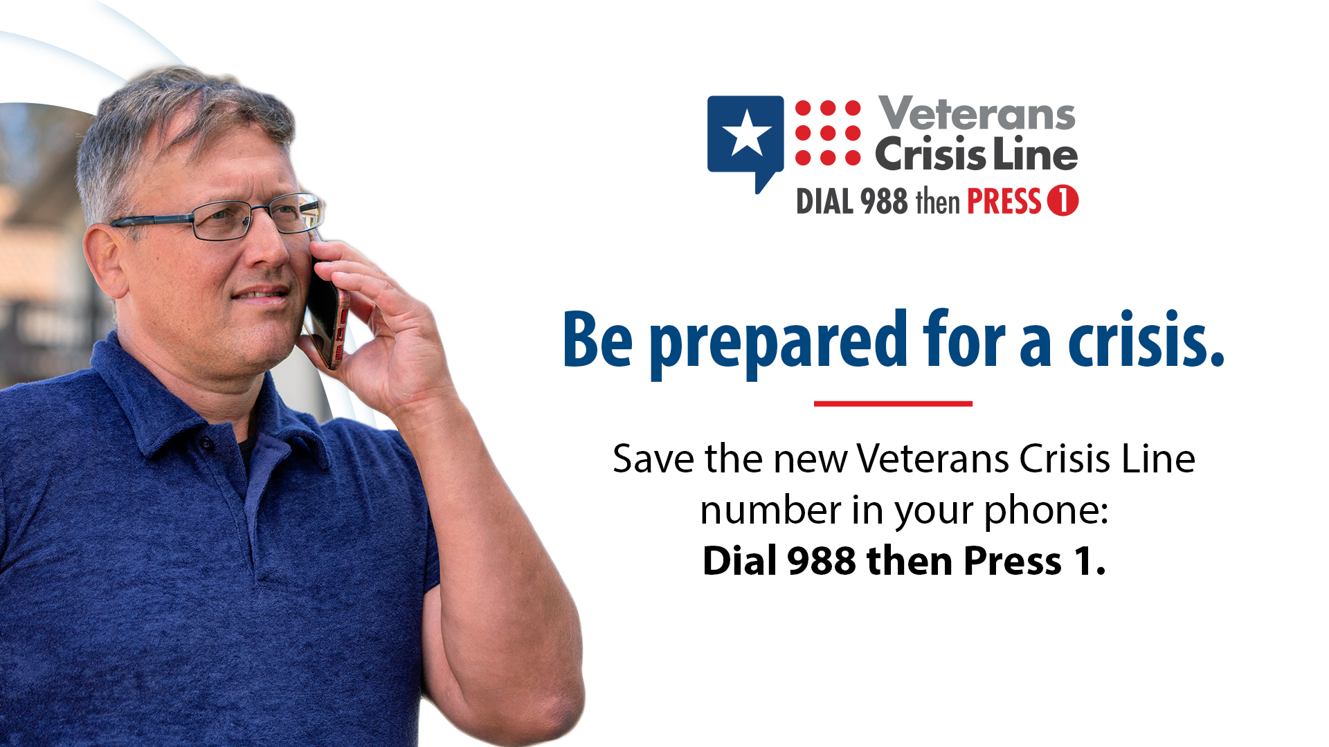 Veterans Crisis Line graphic