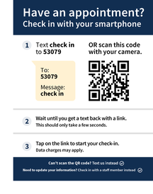 Have an appointment? Check-in with your smartphone.