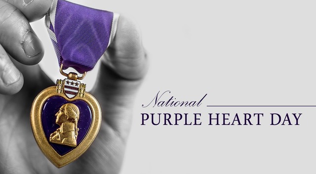 Purple Heart Day graphic