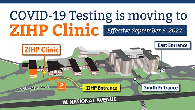COVID testing move map