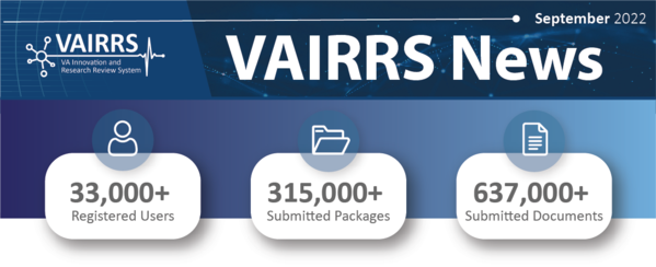 VAIRRS September Newsletter