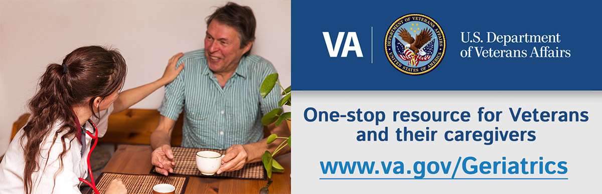 VA provider talking with a Veteran over a cup of coffee