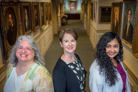 Dr. Wendy Bollag, from left, Dr. Stephanie Baer and Medical College of Georgia student Naomi Siddiquee