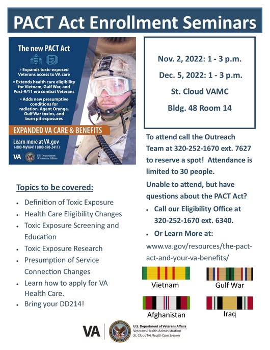 PACT Act Enrollment Seminars