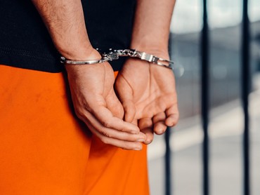 Handcuffs on prisoner