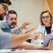 hospital staff meeting