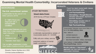 Visual Abstract: Examining Mental Health Comorbidity - Incarcerated Veterans and Civilians