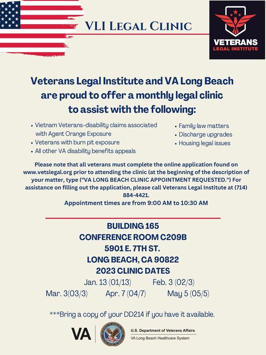 Veterans Legal Institute Legal Clinic