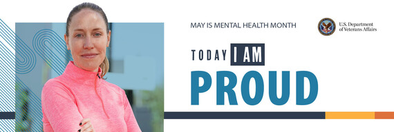 May is Mental Health awareness month - Veteran posing with arms crossed