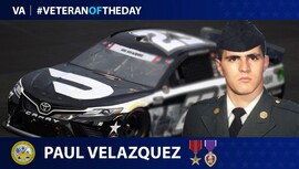 Paul Anthony Velazquez, Veteran of the day