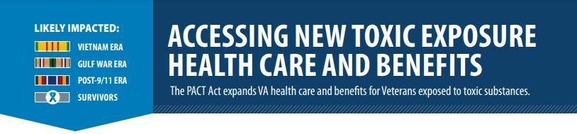 A graphic that provides an overview of who will likely benefit from the PACT Act of 2022.