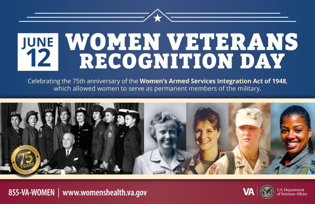 Women Veterans Recognition day poster