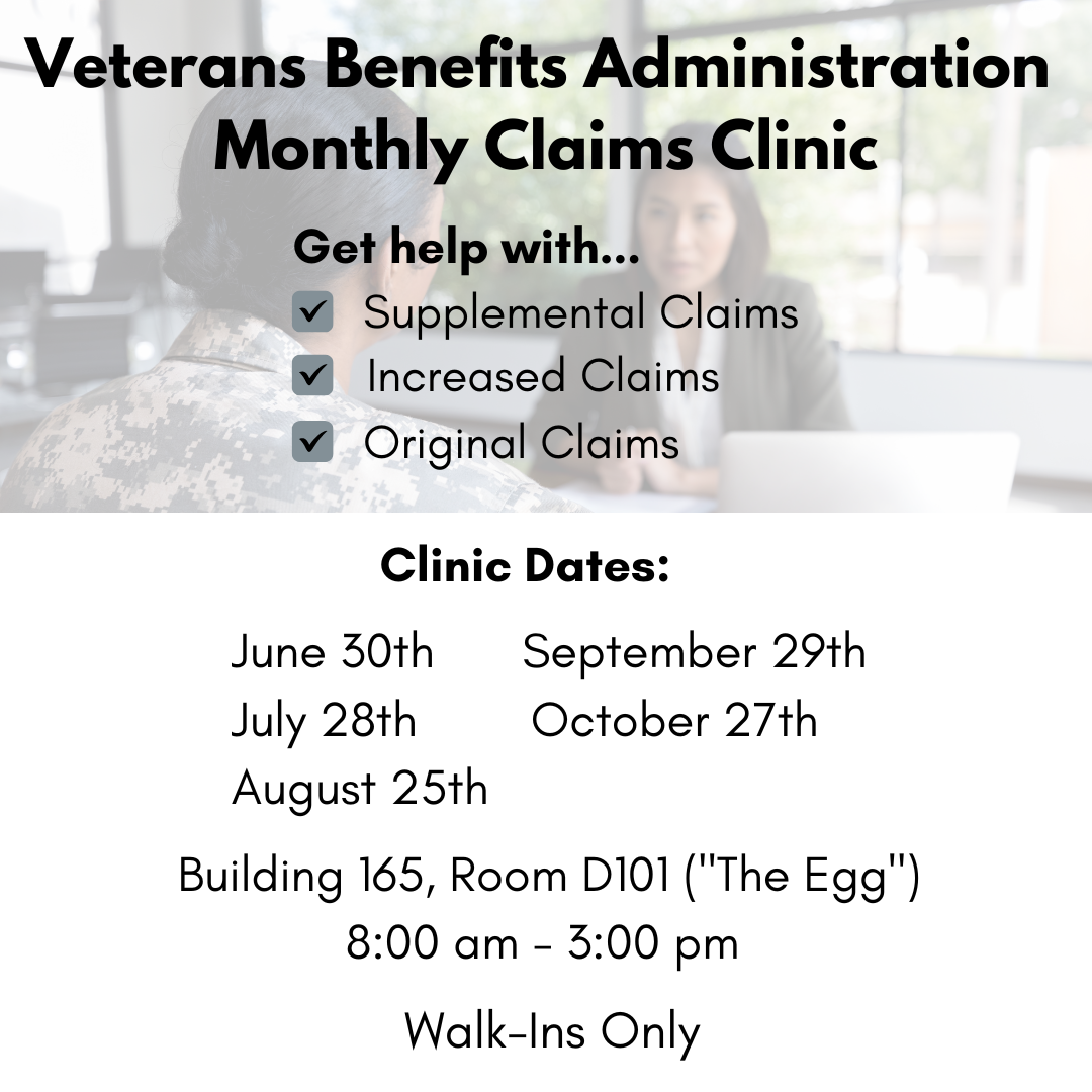 Veterans Benefits Administration Monthly Claims Clinic