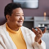 Woman talking on cell phone