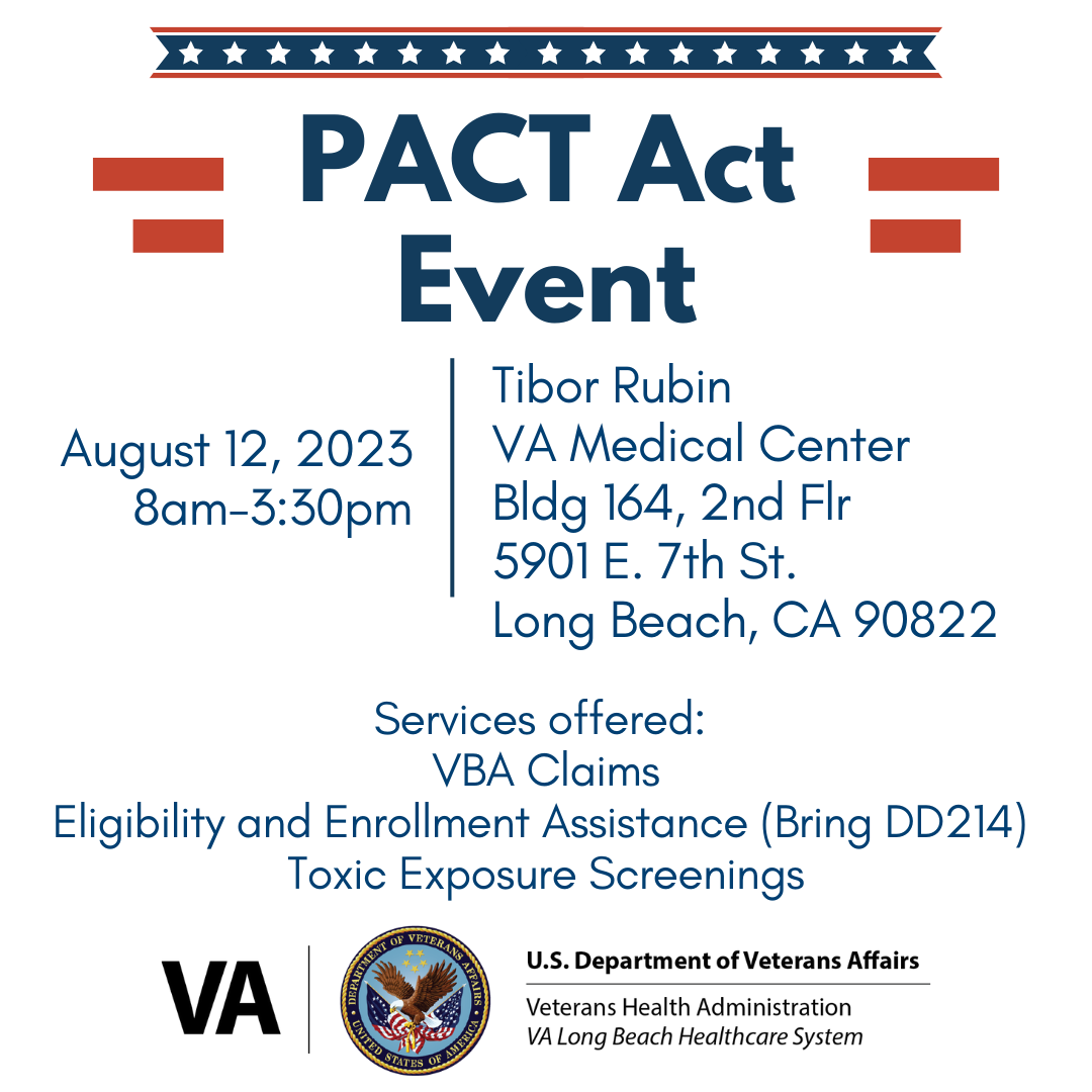 PACT Act Event Coming Soon Graphic