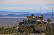 military tank in desert 