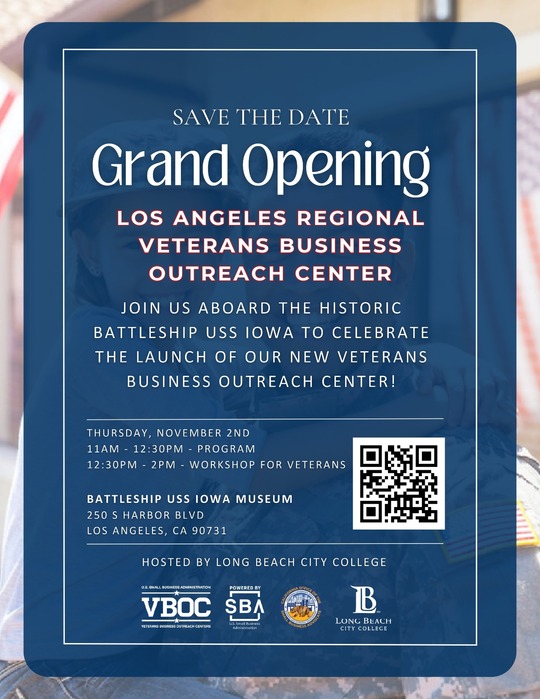 USS Iowa Veterans Business Outreach Center Grand Opening