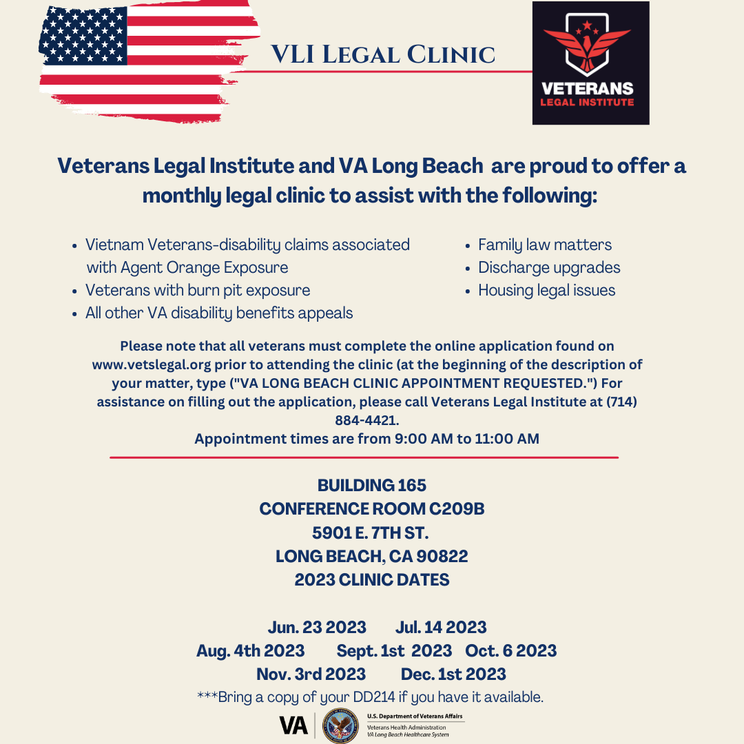 Veterans Legal Institute Legal Clinic