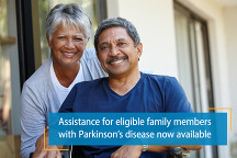 Couple with Parkinson’s text