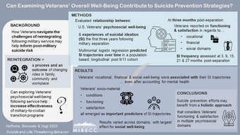 Suicide prevention efforts may benefit from a holistic approach that considers factors such as Vocational, financial, and social well-being.
