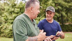 Rural Veteran being assisted