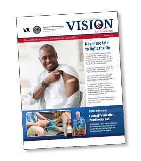 Cover of Vision for Excellence newsletter.