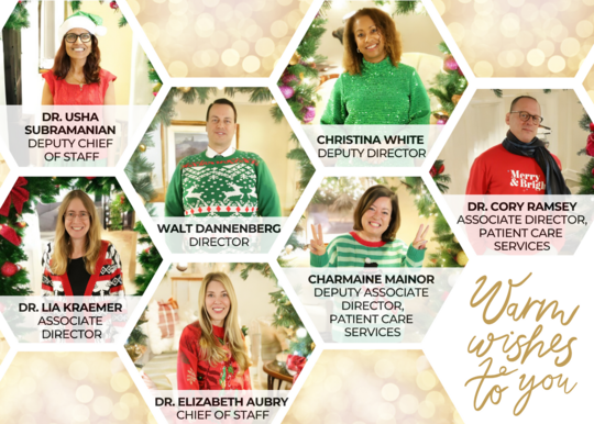 Executive Leadership Team at VA Long Beach Holiday Card
